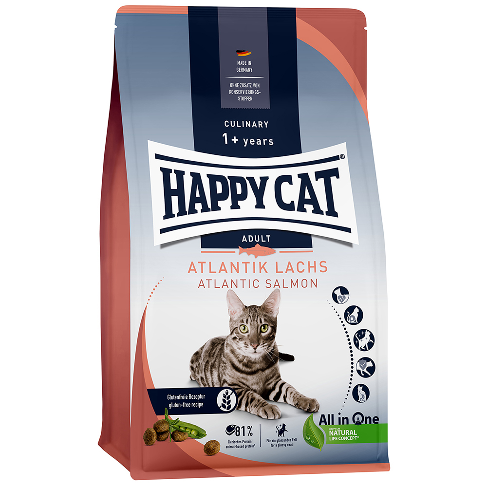 2×1,3kg Culinary Adult Zalm Happy Cat Kattenvoer