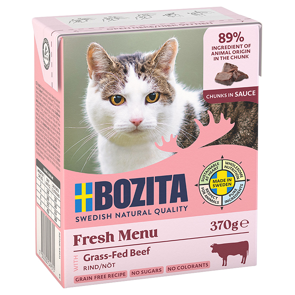 Bozita Grainfree Active & Sterilised Lam Kattenvoer Bestel ook natvoer: 6 x 370 g Bozita Bozita stukjes in Saus – Rund
