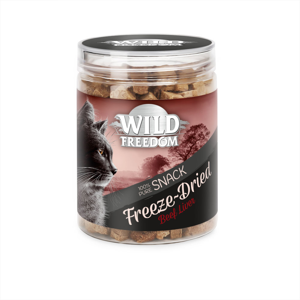Wild Freedom Gevriesdroogde Snacks Runderlever – Voordeelverpakking: 3 x 60 g
