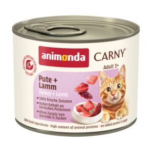 6x200g Adult Kalkoen & Lam Animonda Carny Kattenvoer