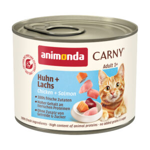 6x200g Adult Kip & Zalm Animonda Carny Kattenvoer