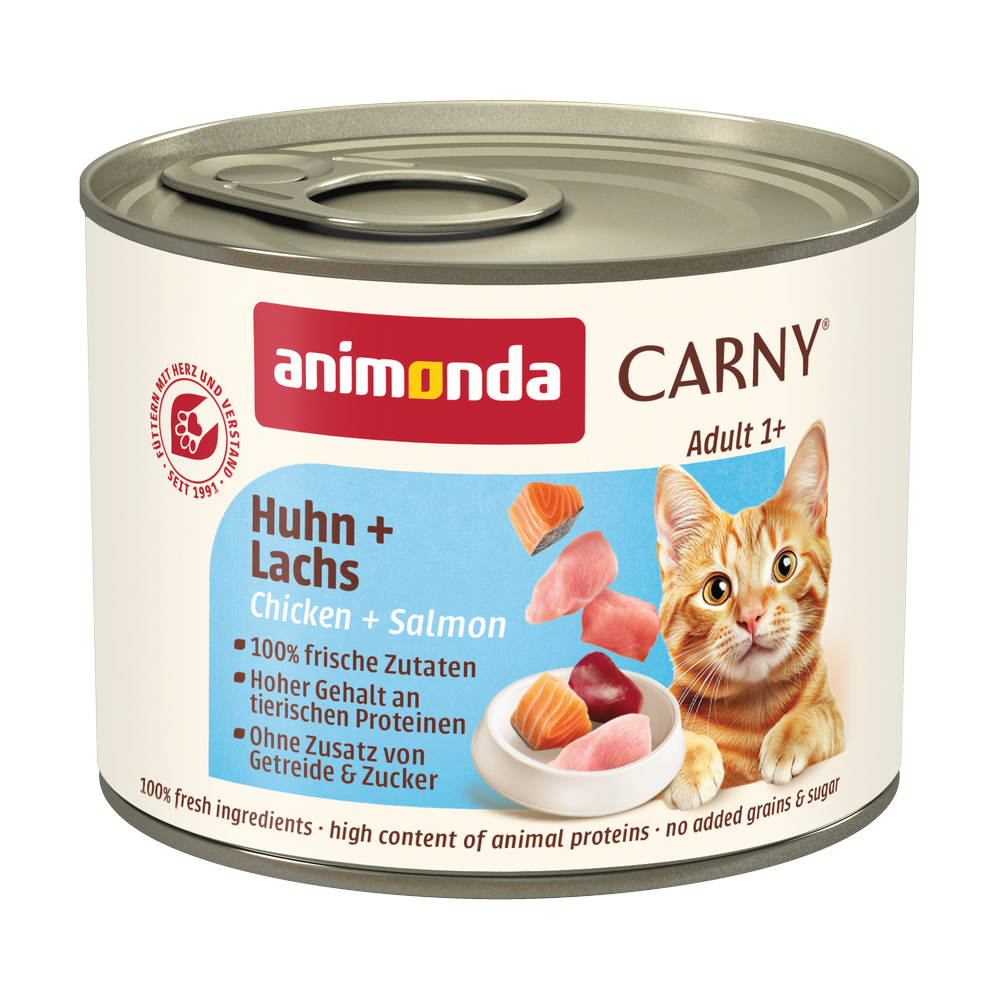6x200g Adult Kip & Zalm Animonda Carny Kattenvoer