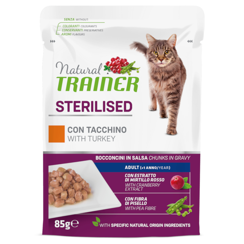 24 x 85 g Natural Trainer Adult Sterilised