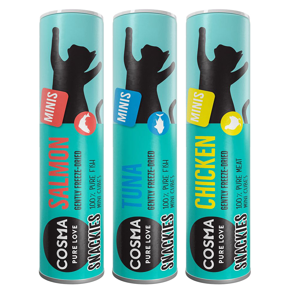 72g Probeermix Snackies Minis Cosma Kattensnack