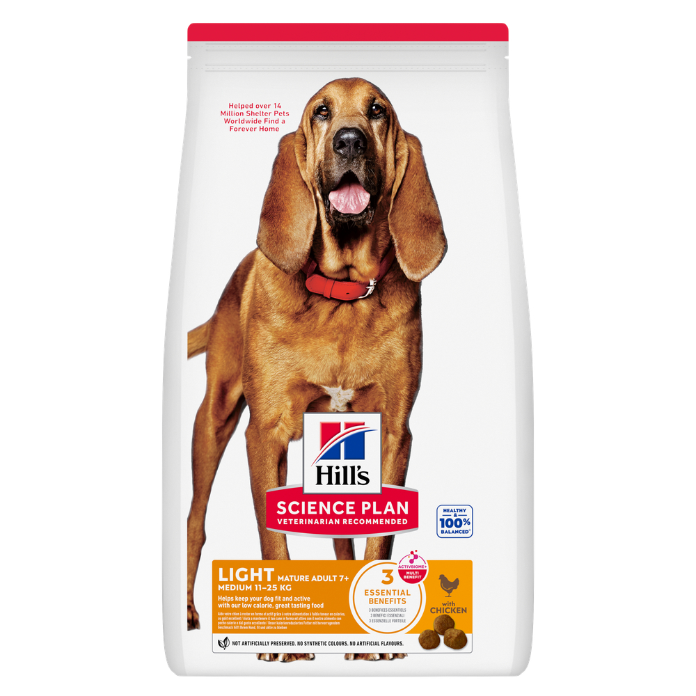2x14kg Senior Mature Adult Light Medium met Kip Hill’s Science Plan Hondenvoer