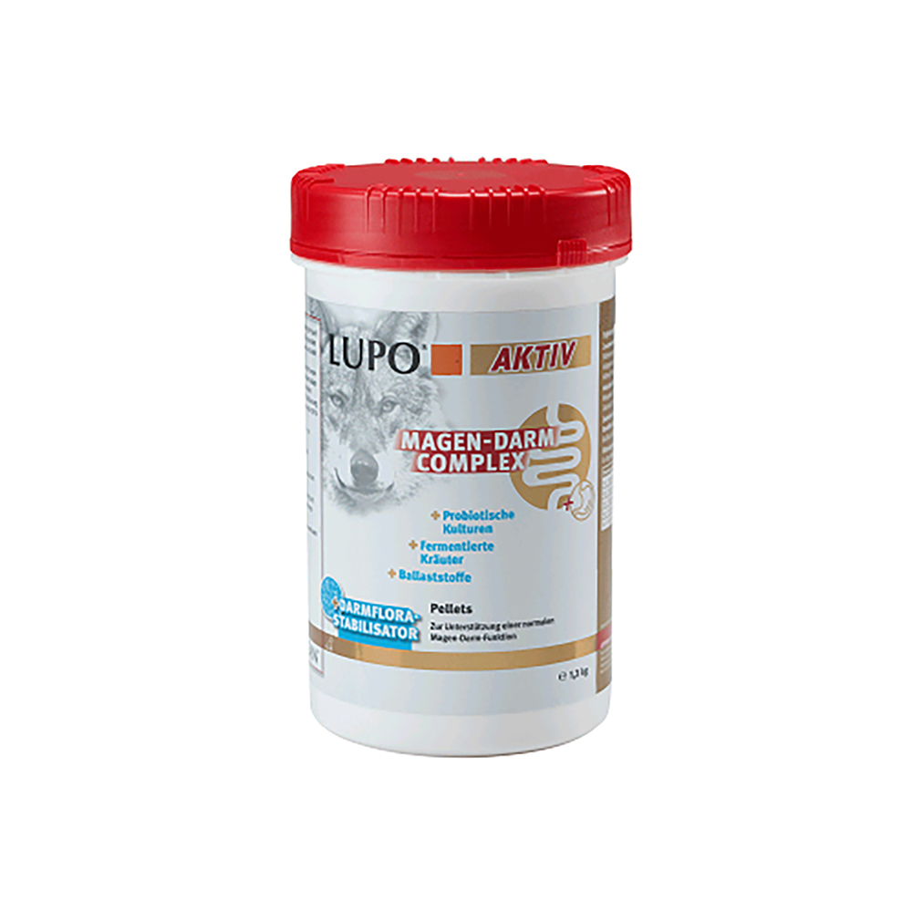 2x1300g Lupo Aktiv Magen-Darm Complex Bijvoer Hond