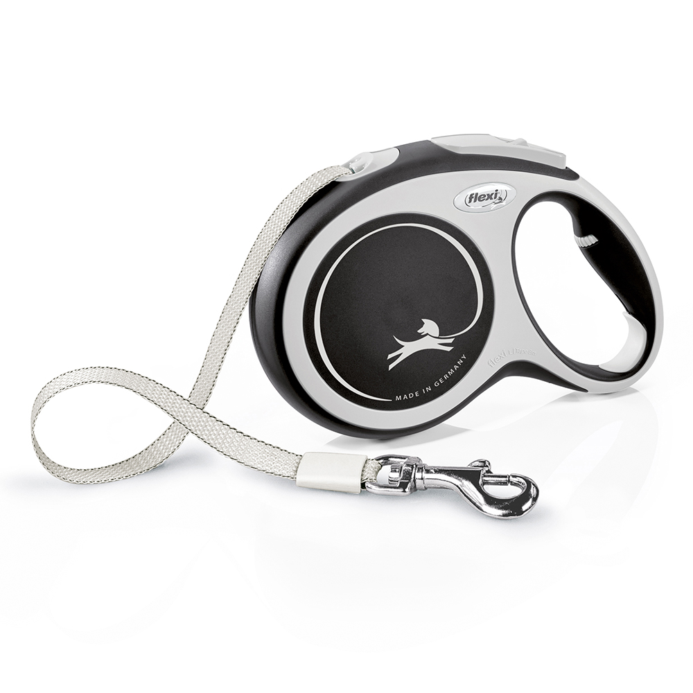 flexi New Comfort Rollijn Tape L zwart, 8 m – 8 m zwart L