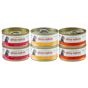 Almo Nature HFC Natural 6 x 70 g Mixpakket met Kip