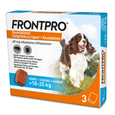 2×3 Stuks voor Honden 10-25 kg Frontpro Kauwtabletten – NL