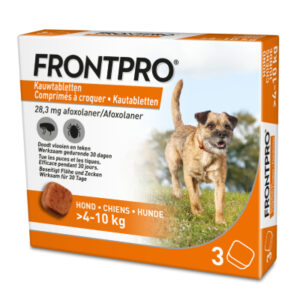 3 Stuks voor Honden 4-10 kg Frontpro Kauwtabletten – NL