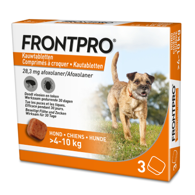 3 Stuks voor Honden 4-10 kg Frontpro Kauwtabletten – NL