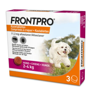2×3 kauwtabletten voor honden (25-50kg) Frontpro – BE
