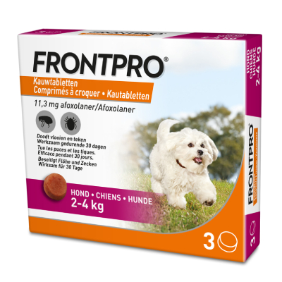 3 kauwtabletten voor honden (2-4kg) Frontpro – NL