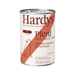 Voordeelverpakking: 24x 400g Hardys Pure Horse natvoer voor honden