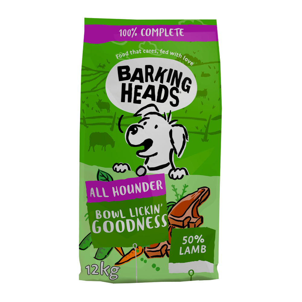 Voordeelpakket: 2×12 kg Barking Heads All Hounder Chop Lickin’ Lamb droog hondenvoer