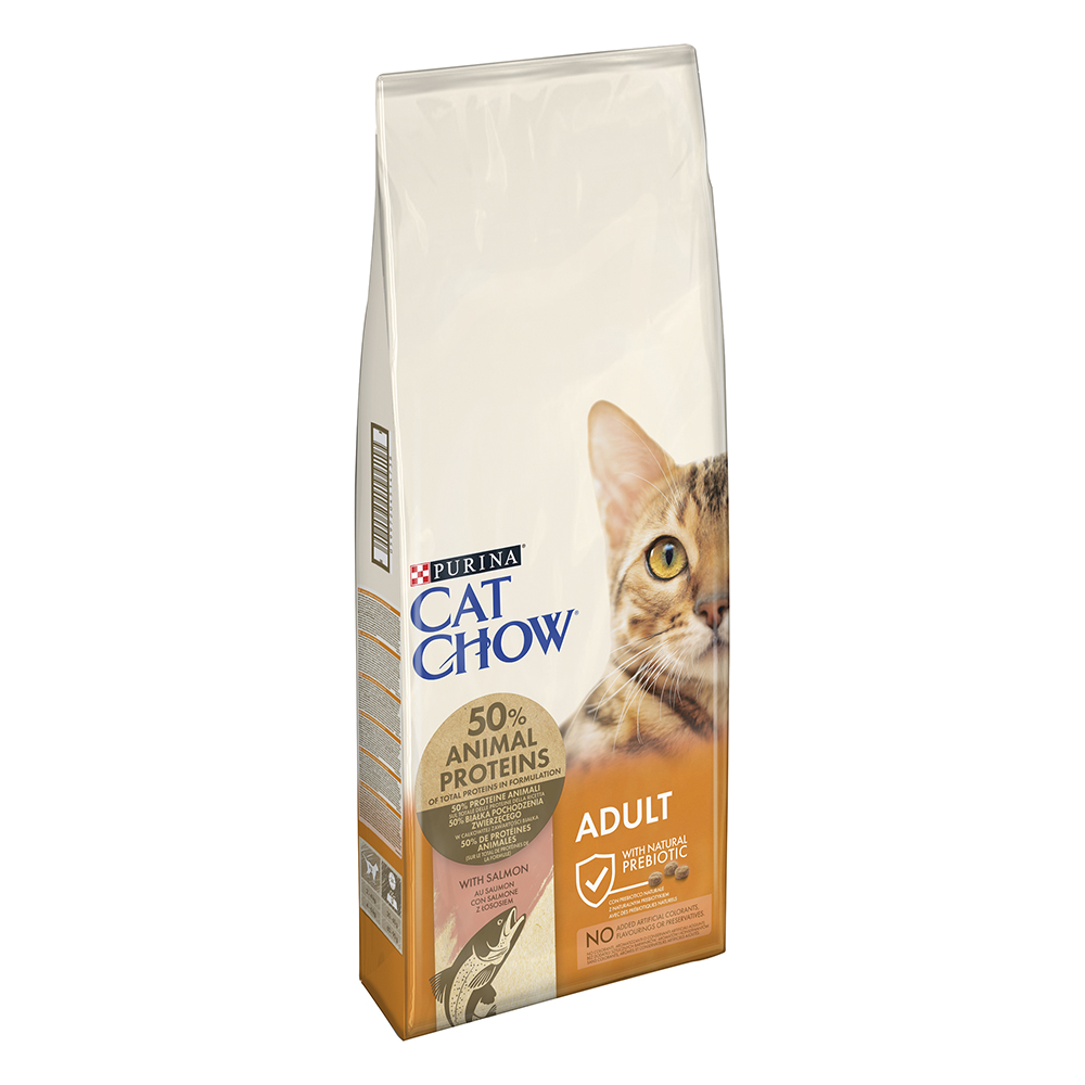 2x15kg Adult Zalm en Tonijn Cat Chow Kattenvoer