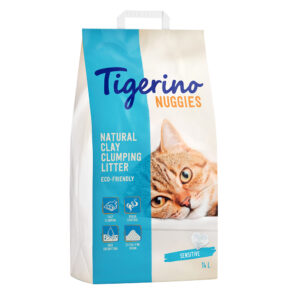 Tigerino Nuggies (Ultra) Kattenbakvulling – Sensitive (parfumvrij) – 14 l