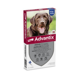 Advantix® 400/2000 Spot-On Solution voor Honden 25 – 40 kg – Dubbelpak: 2 x 6 Pipetten – BE