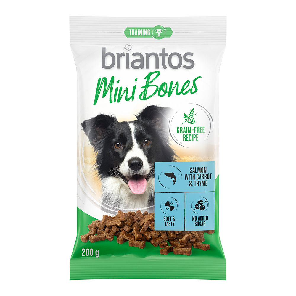 200g Briantos Mini Bones Eend, Erwten & Cranberry Hondensnacks