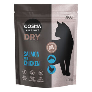 400g Cosma Katten Droogvoer Zalm & Kip