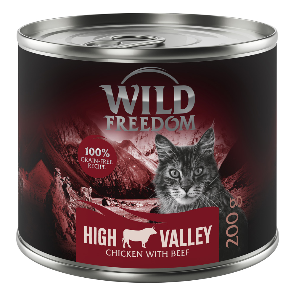 Wild Freedom Adult “High Valley” met rund – graanvrije receptuur – Bestel ook natvoer: 6 x 200 g High Valley – Rund & Kip