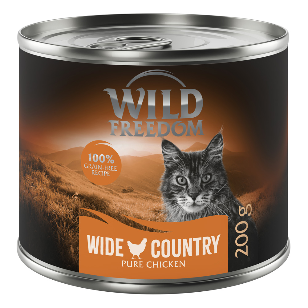 Probeer nu! Wild Freedom Droogvoer, Blikjes & Snacks – Adult “Wide Country” Kip – 200 g Natvoer