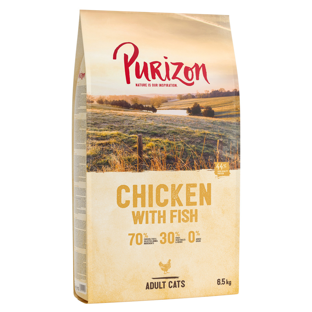 2×6,5kg Adult Kip met Vis Purizon Kattenvoer