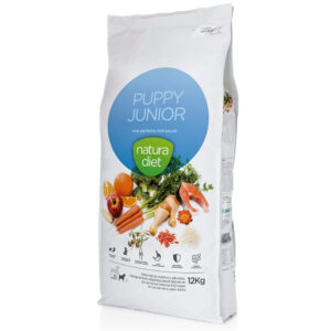 2x 12kg Natura Diet Puppy & Junior Kip droogvoer voor honden