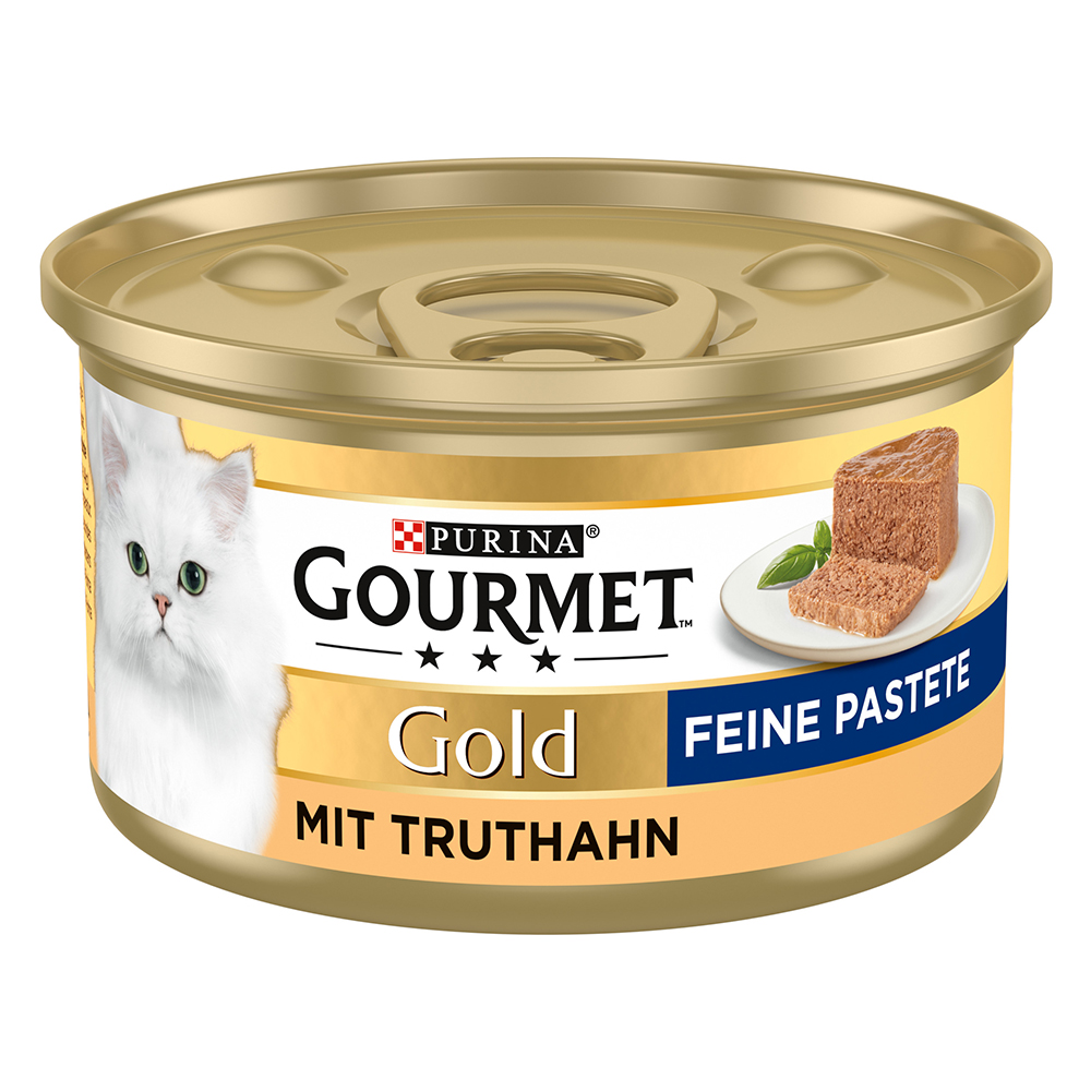 24x85g Gold Mousse – Kalkoen Gourmet Kattenvoer – Voordeelpakket