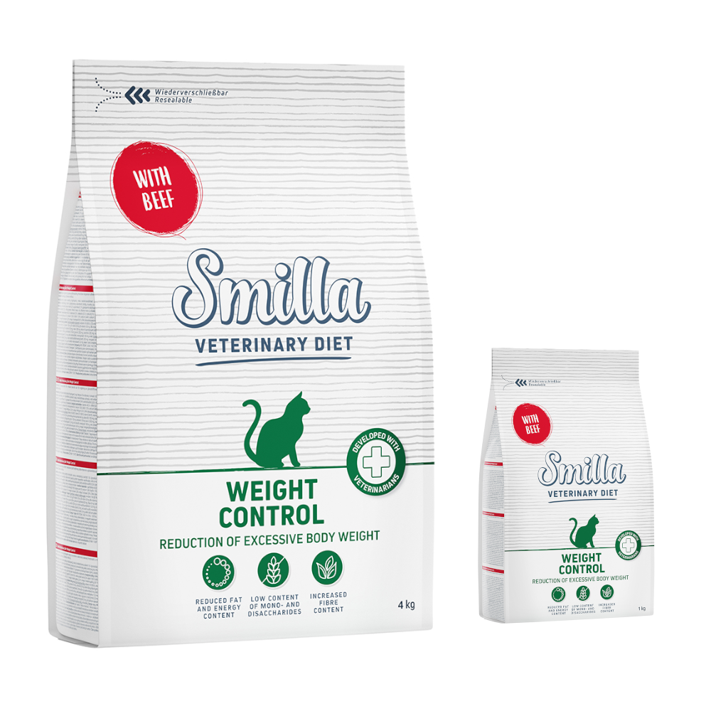 Smilla Veterinary Diet Diabetes & Weight Control Rund – Dubbelpak: 2 x 10 kg