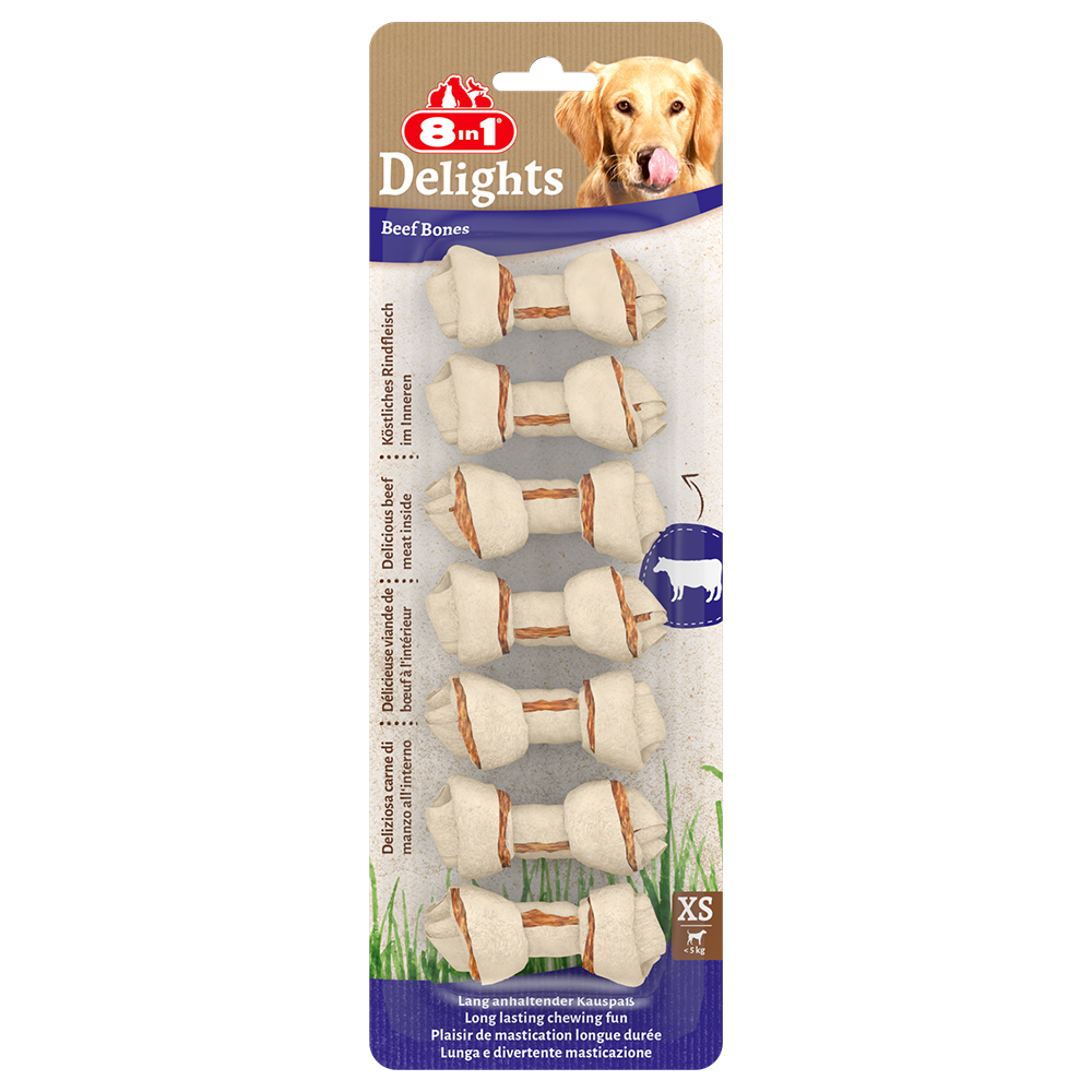 8in1 Delights Kauwbotten Rund – Voordeelpakket: 6 x 84 g (42 stuks)