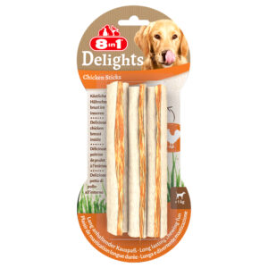 8in1 Delights Kauwsticks – Voordeelpakket: 3 x 75 g (9 stuks)