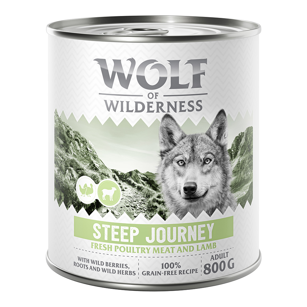 6x800g Adult Steep Journey Wolf of Wilderness “Expedition” Hondenvoer