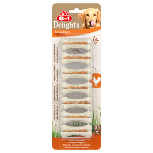 8in1 Delights Strong Kauwkluif – XS, 140 g (7 stuks)