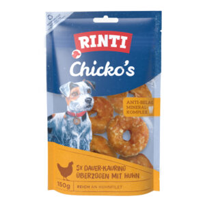 5x30g Chicko Duurzame Kauwringen Klein RINTI Hondensnacks