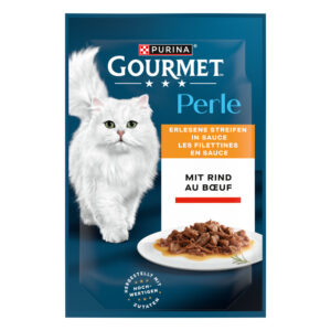 50% Korting! 2 x 26 x 85 g Gourmet Perle natvoer voor katten 52 x 85 g  – Rund 2 x (26 x 85 g)