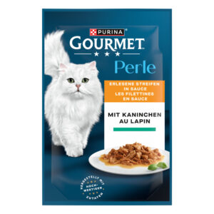 50% Korting! 2 x 26 x 85 g Gourmet Perle natvoer voor katten 52 x 85 g  – Konijn 2 x (26 x 85 g)