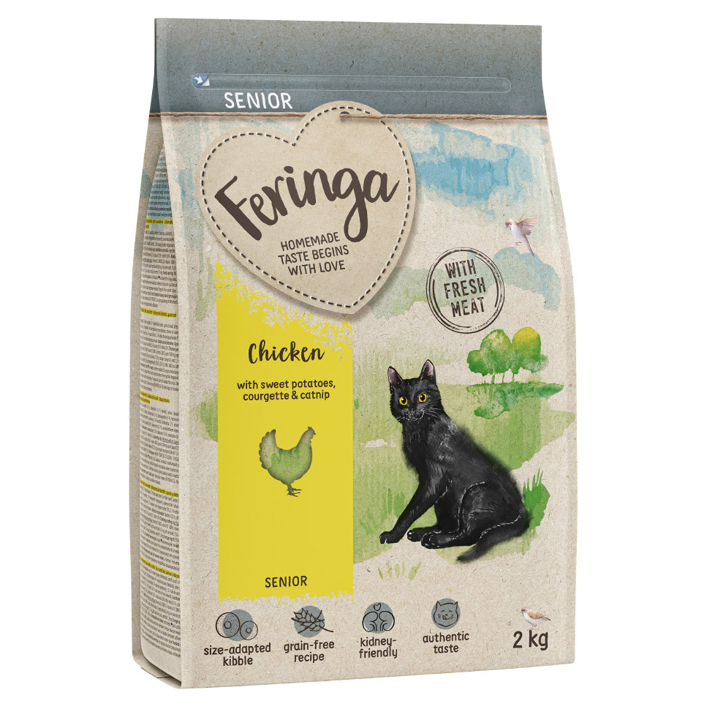2kg Feringa Senior 7+ Kip droogvoer voor katten
