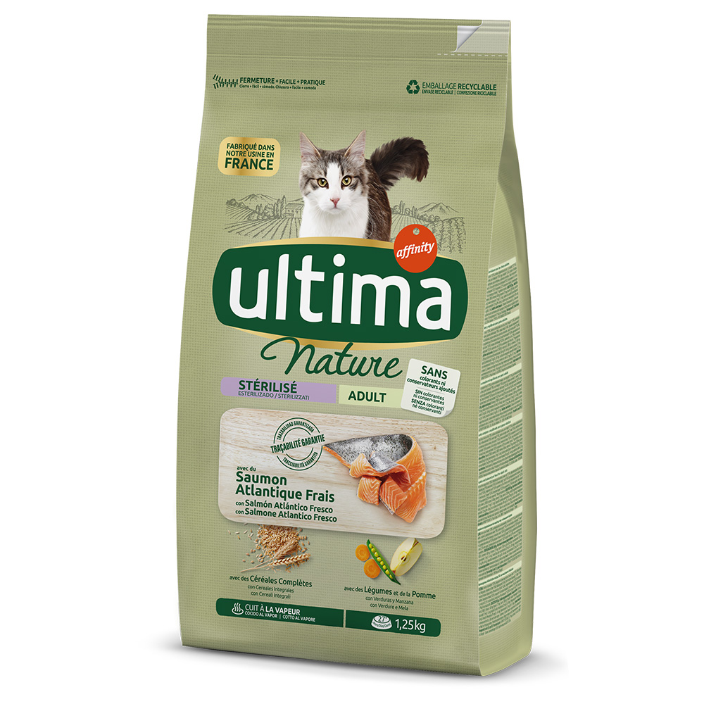 Ultima Nature Sterilized Zalm Kattenvoer – Voordeelpakket: 4 x 1,25 kg