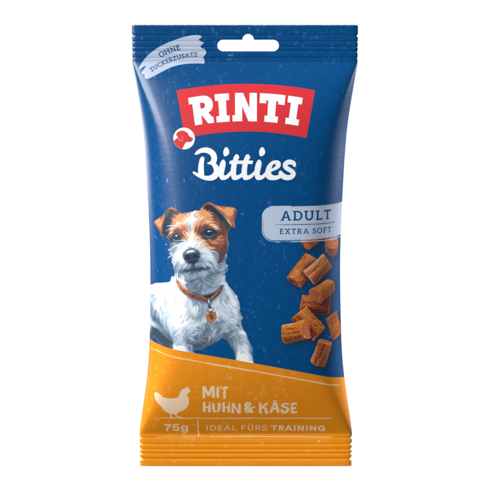 RINTI Bitties Adult – 75 g Kip & Kaas