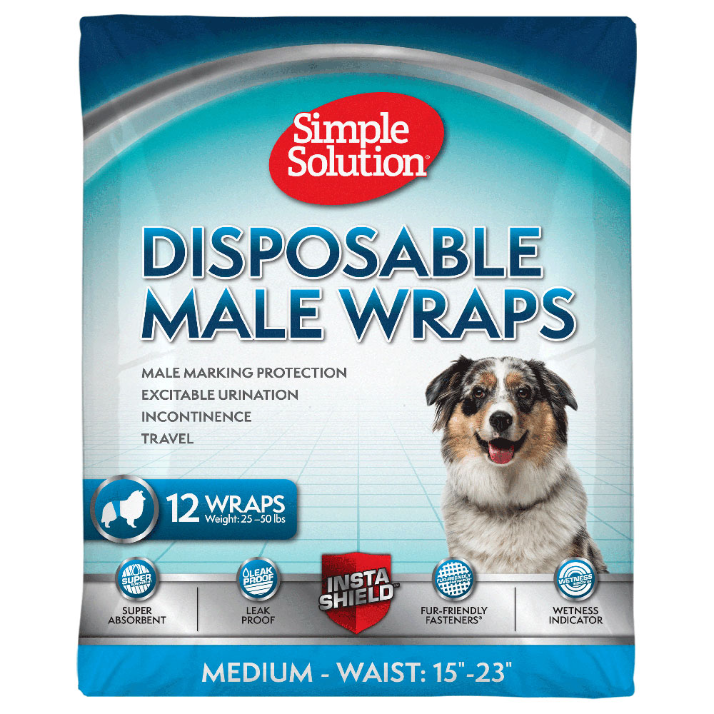 Simple Solution wegwerpluier voor reuen – Maat M: 38 – 58 cm, 12 stuks