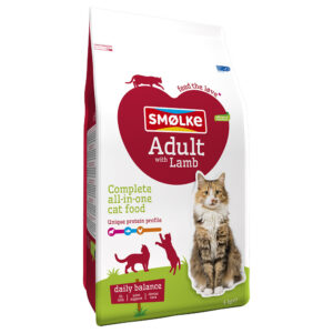2x4kg Smølke Kattenvoer Adult met Lam Kattenvoer droog