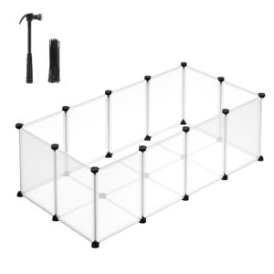 Songmics Cabinet aus Plastik, weiß 125x63x42cm Freigehege