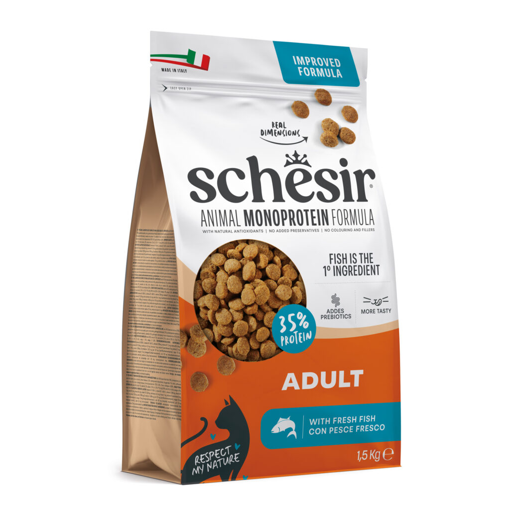 Schesir Adult Maintenance met Vis – Voordeelpakket: 3 x 1,5 kg