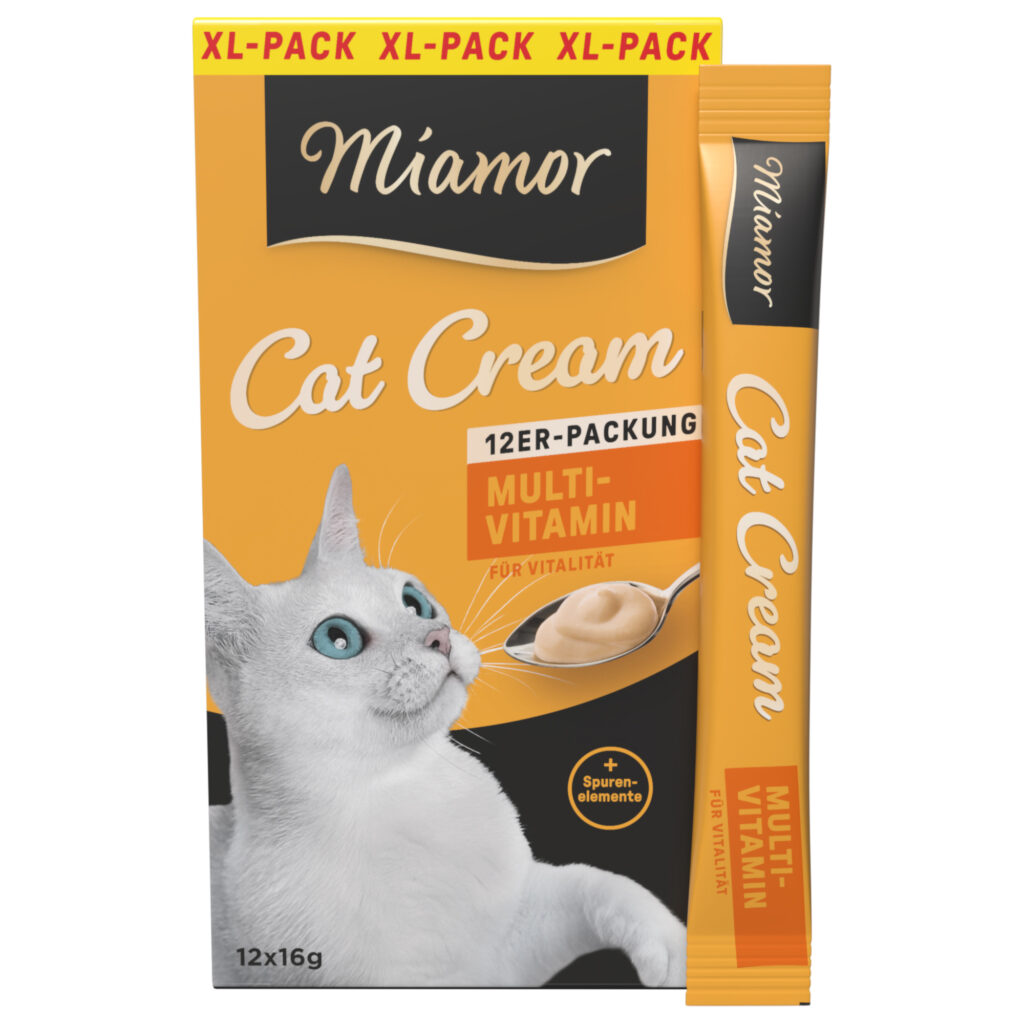 Miamor Cat Snack Multi-Vitamine Cream – Dubbelpak: 24 x 16 g