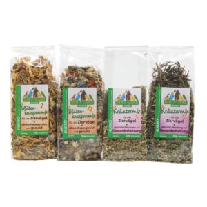 4x50g Hugro Kruiden- en Bloemenmix Set Vogelvoer