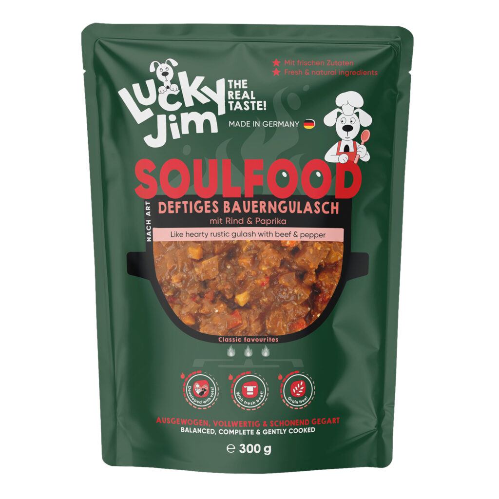 Voordeelpakket: 24x,300g Lucky Jim Soulfood Boerenstoofpot nat hondenvoer