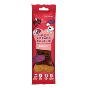 Voordeelpakket: 3x 120 g Lucky Jim kauwbot L Kaas & Collageen Rund Hondensnacks