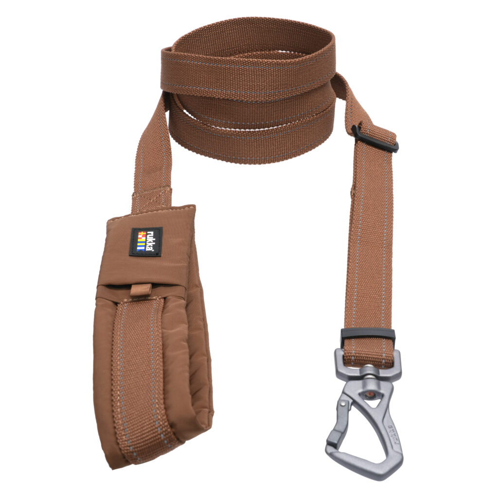 Rukka Leash Puff, cognac Gr.M L120-200cm, B20mm Hond