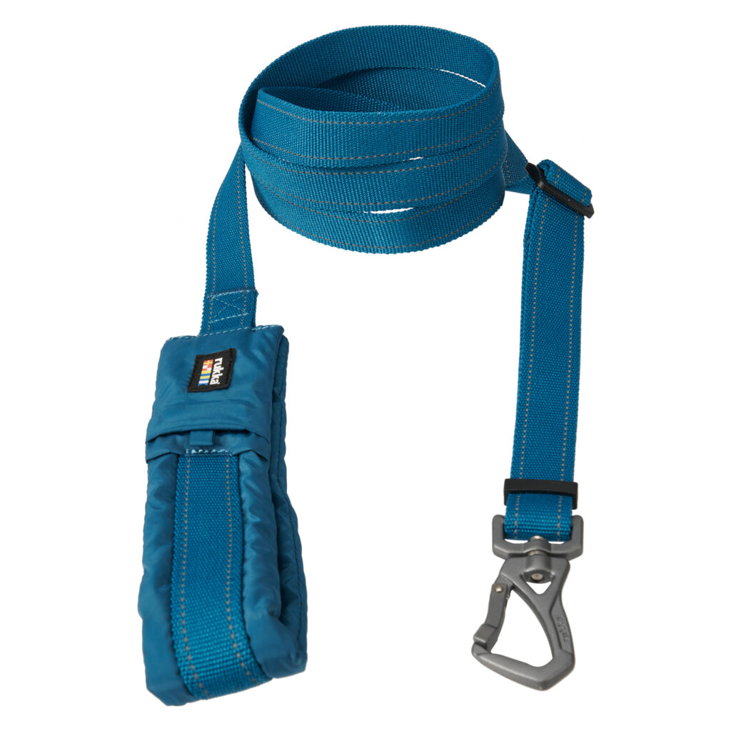 Rukka Leash Puff, petrolblauw Gr.S L120-200cm, B15mm Hond